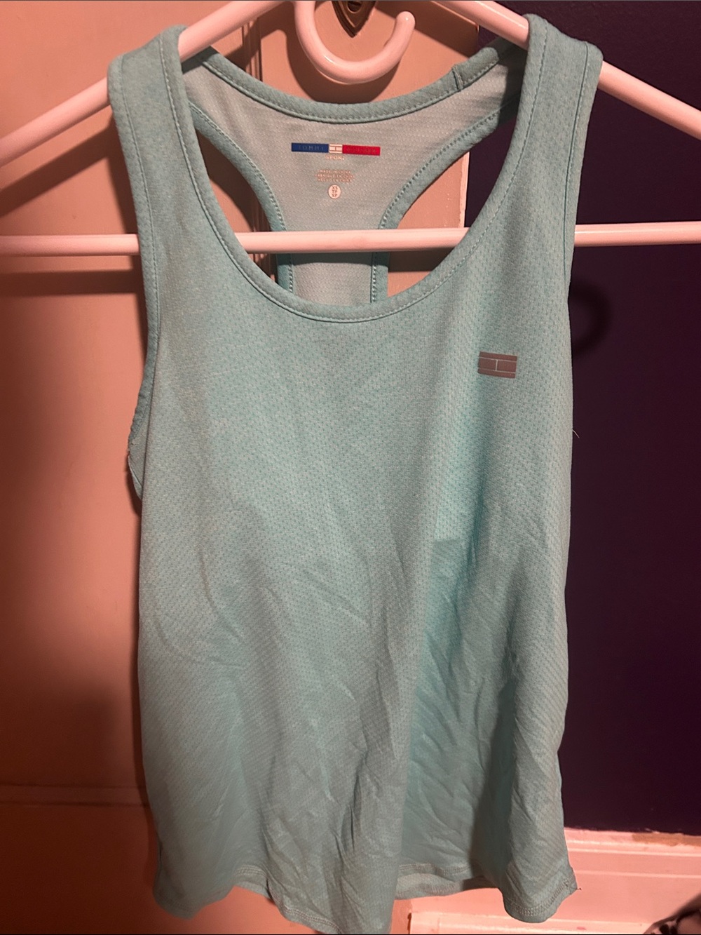 Tommy Hilfiger Aqua Racerback Athletic Tank